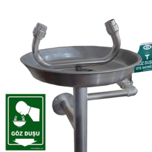 DUVAR TİPİ GÖZ YIKAMA DUŞU 304 PASLANMAZ ÇELİK