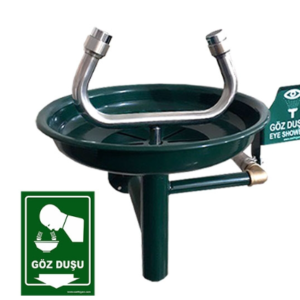 DUVAR TİPİ GÖZ YIKAMA DUŞU   GALVANİZ YEŞİL