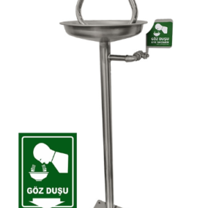 AYAKLI GÖZ YIKAMA DUŞU 304 PASLANMAZ ÇELİK